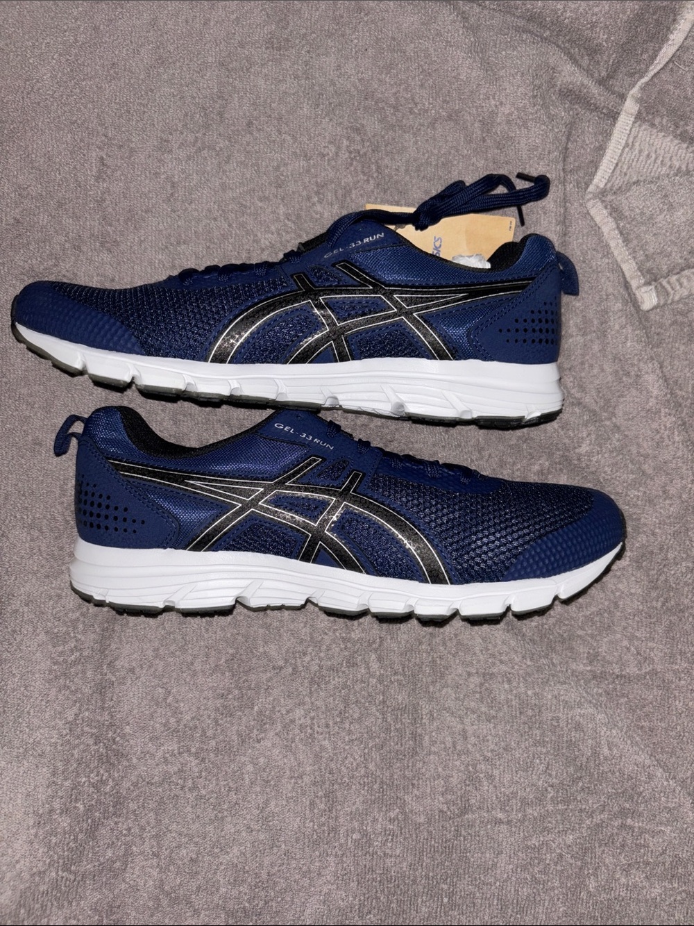ASICS Men’s Navy and Black Athletic Running Shoes